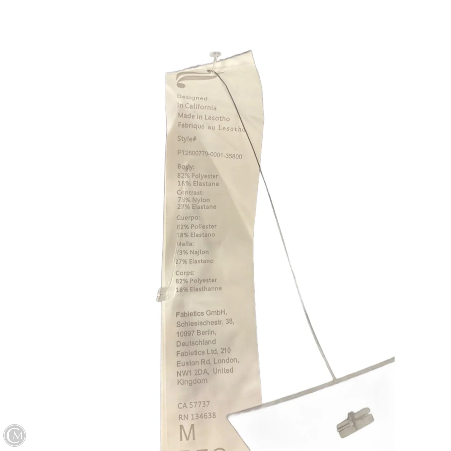 Athletic Pants By Fabletics In Black, Size: M