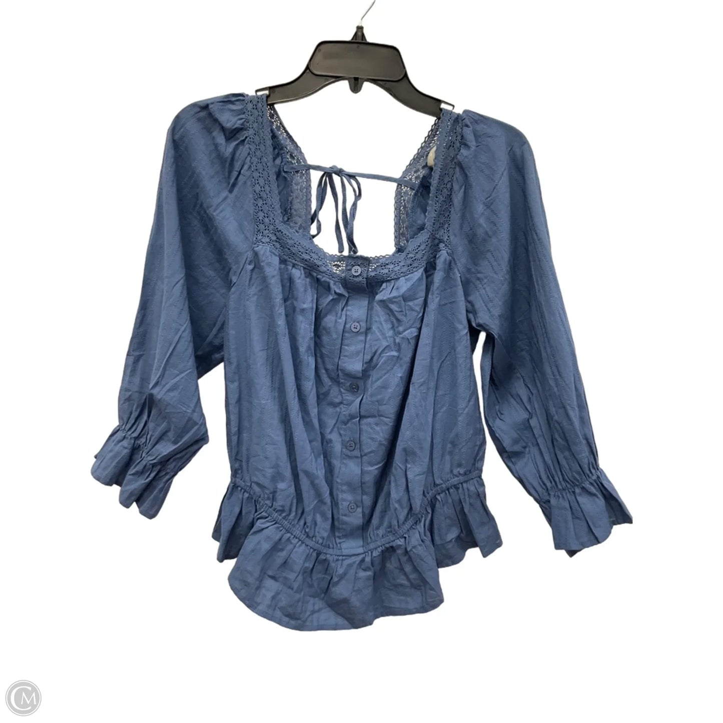 Top Long Sleeve By Torrid In Blue, Size: M