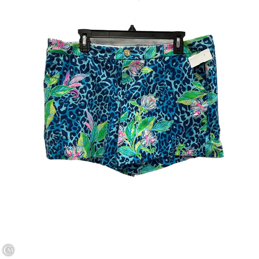 Shorts Designer By Lilly Pulitzer In Blue & Green, Size: 16