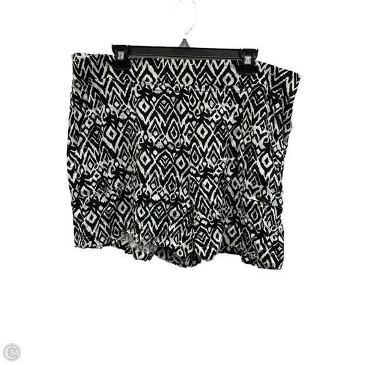 Shorts By Wildfox In Black & White, Size: Xxl