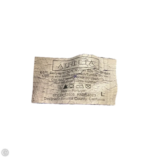 Athletic Top Short Sleeve By Athleta In Purple, Size: L