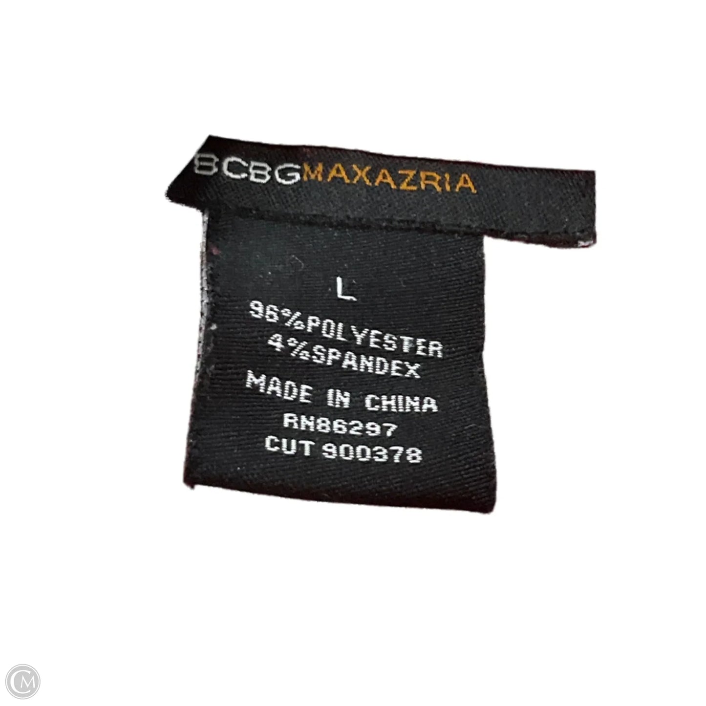 Blouse Long Sleeve By Bcbgmaxazria In Red & White, Size: L