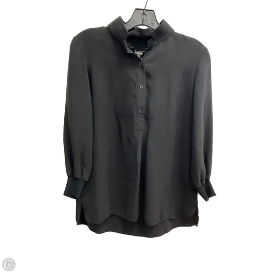 Blouse Designer By Lafayette 148 In Black, Size: Sp