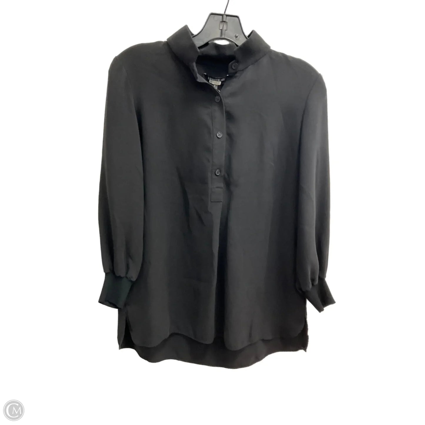 Blouse Designer By Lafayette 148 In Black, Size: Sp