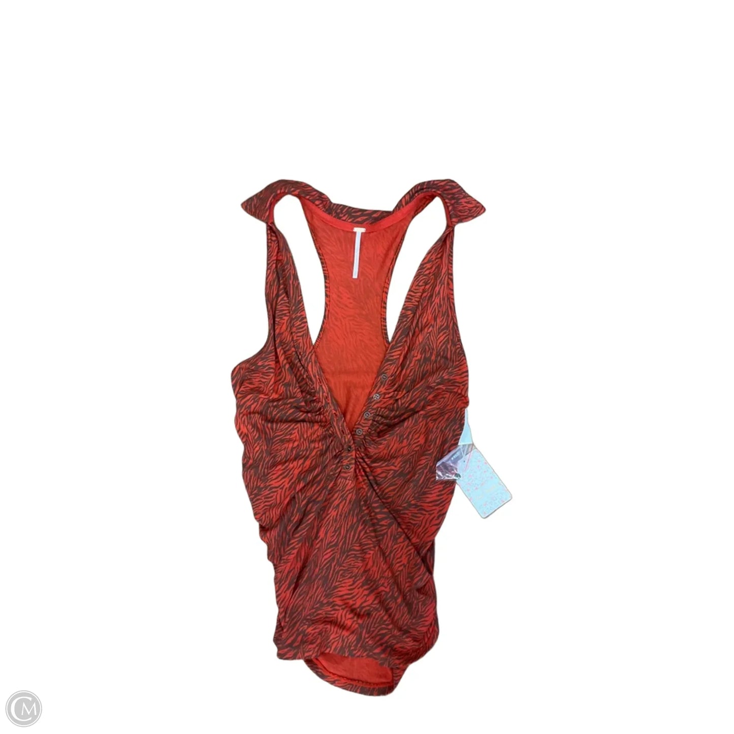 Top Sleeveless By Free People In Animal Print, Size: L