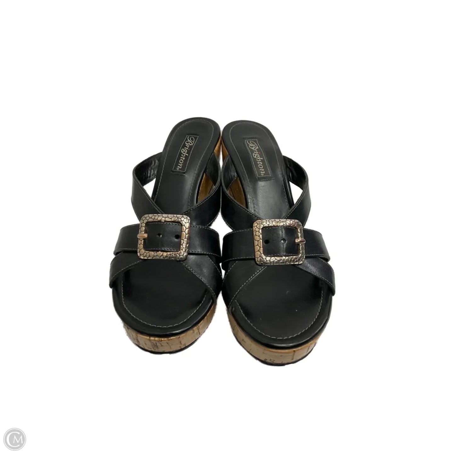 Shoes Heels Block By Brighton In Black & Cream, Size: 9