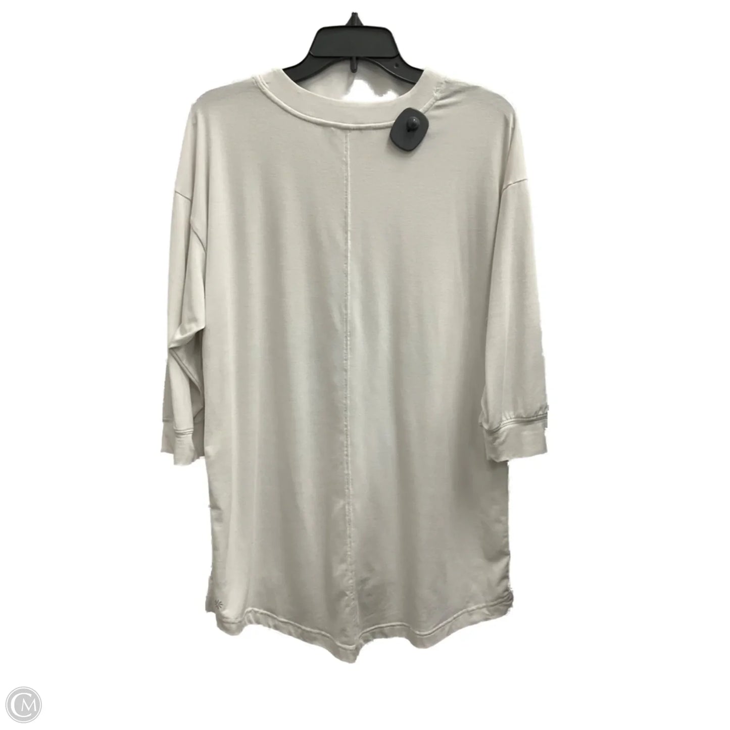 Athletic Top Long Sleeve Crewneck By Athleta In White, Size: S