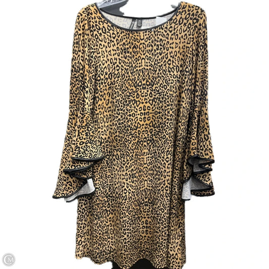 Dress Casual Short By Versona In Animal Print, Size: M