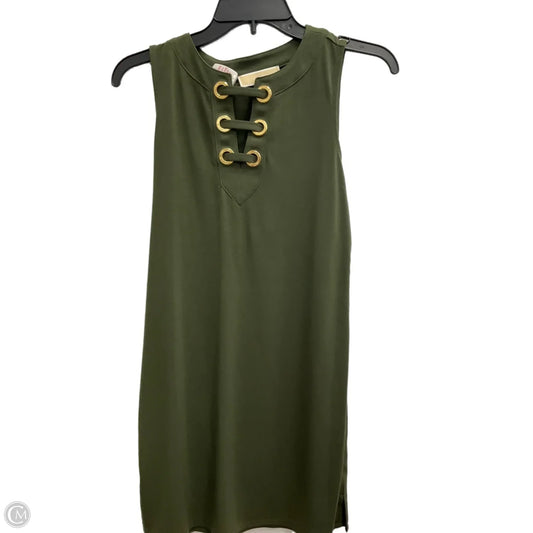 Top Sleeveless Designer By Michael Kors In Green, Size: Xs
