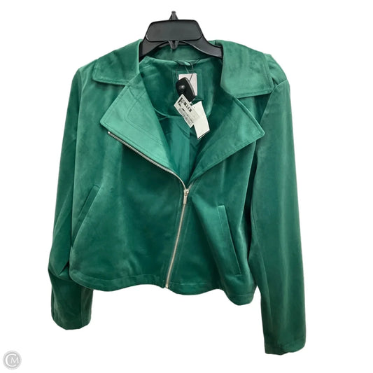 Jacket Moto By Lc Lauren Conrad In Green, Size: M
