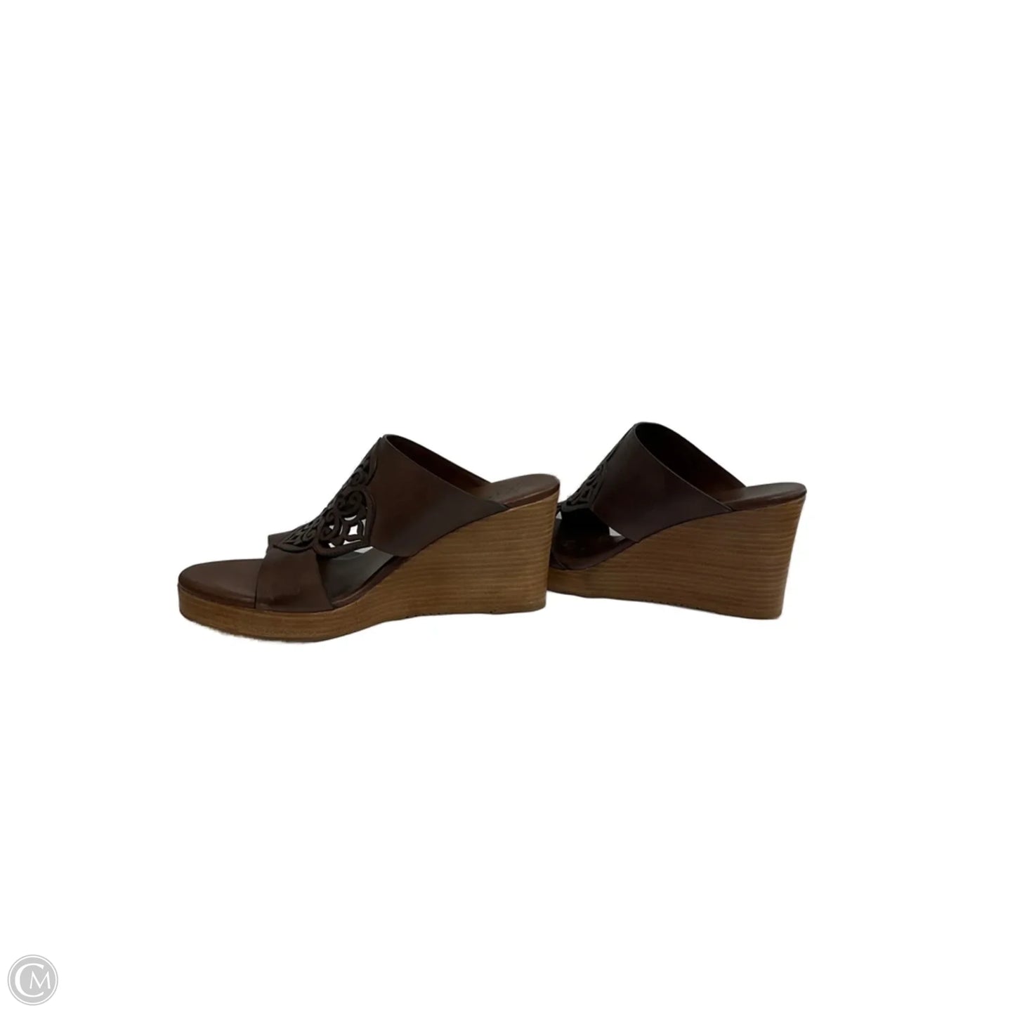 Shoes Heels Wedge By Brighton In Brown, Size: 10
