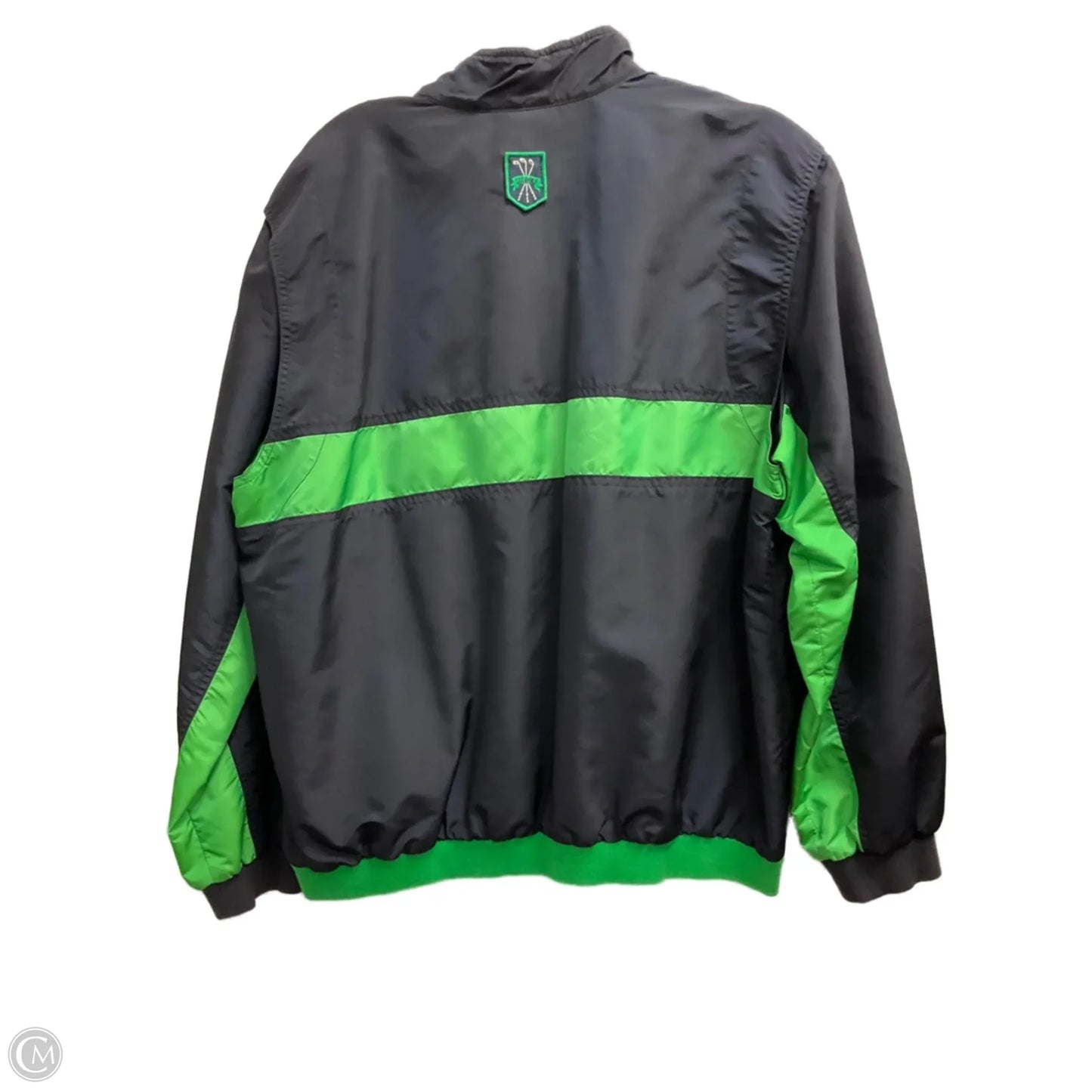 Jacket Windbreaker By Liz Claiborne In Navy, Size: M