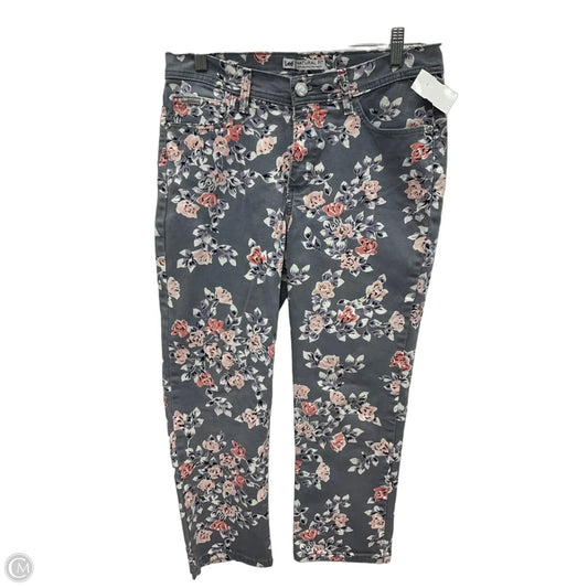 Pants Cropped By Lee In Floral Print, Size: M