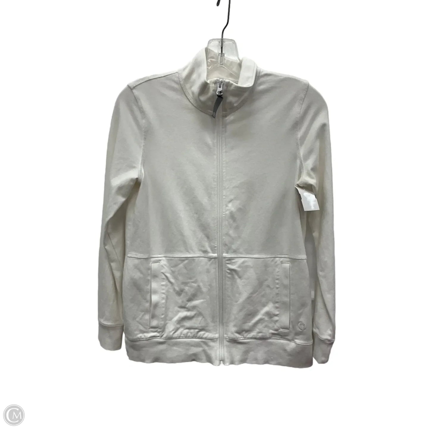 Athletic Top Long Sleeve Collar By Talbots In White, Size: Xs