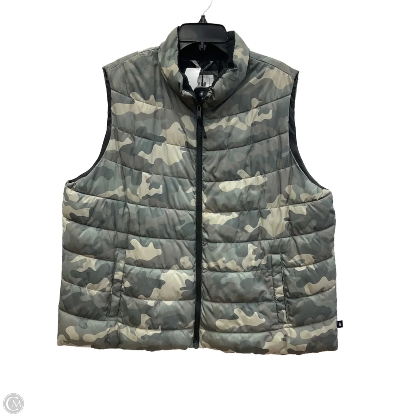 Vest Puffer & Quilted By Gap In Green, Size: Xxl