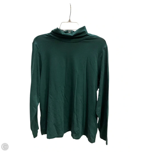 Top Long Sleeve By Lands End In Green, Size: 2x