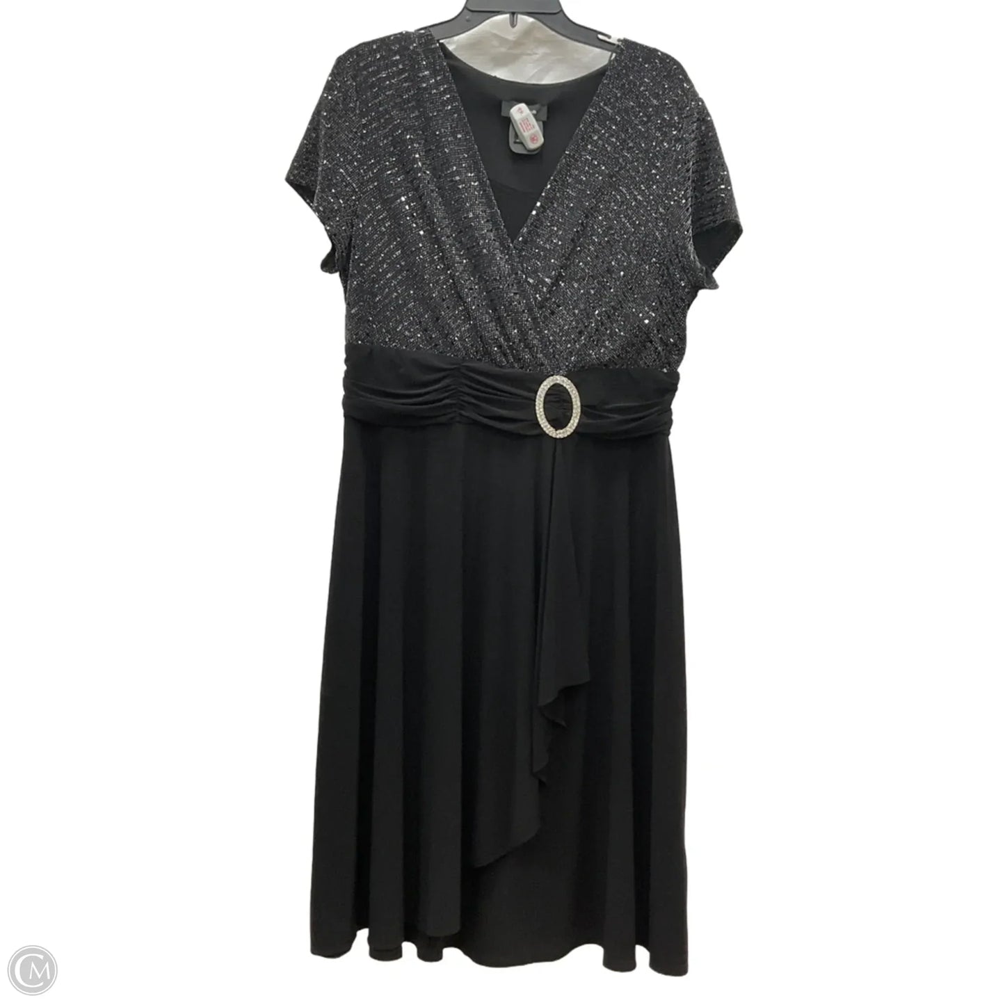 Dress Party Long By R And M Richards In Black, Size: 16