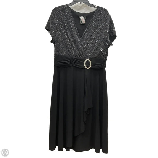 Dress Party Long By R And M Richards In Black, Size: 16