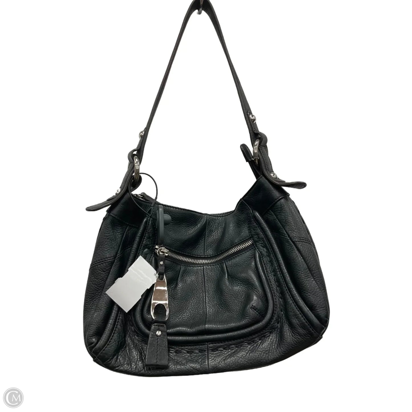 Handbag Leather By B. Makowsky, Size: Medium