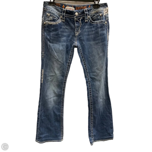 Jeans Boot Cut By Rock Revival In Blue Denim, Size: 6