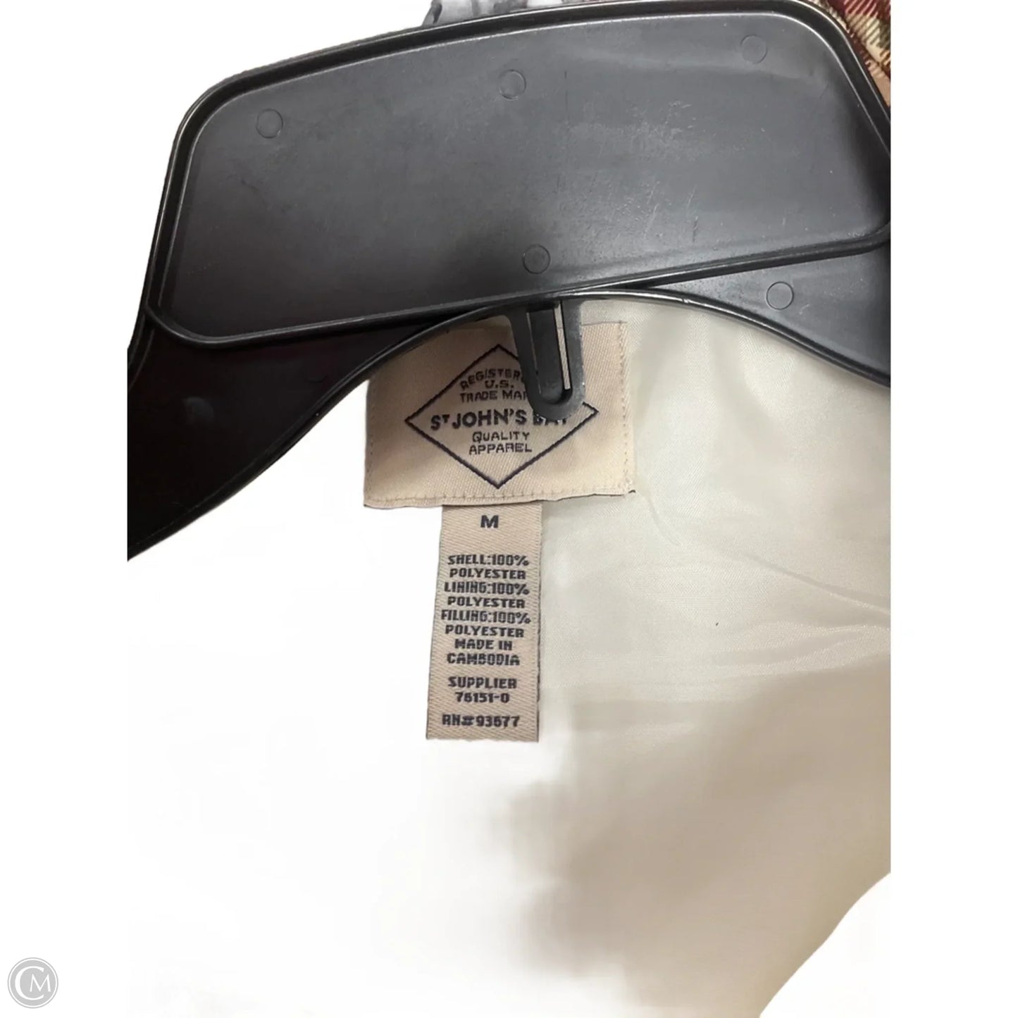 Vest Puffer & Quilted By St Johns Bay In Plaid Pattern, Size: M