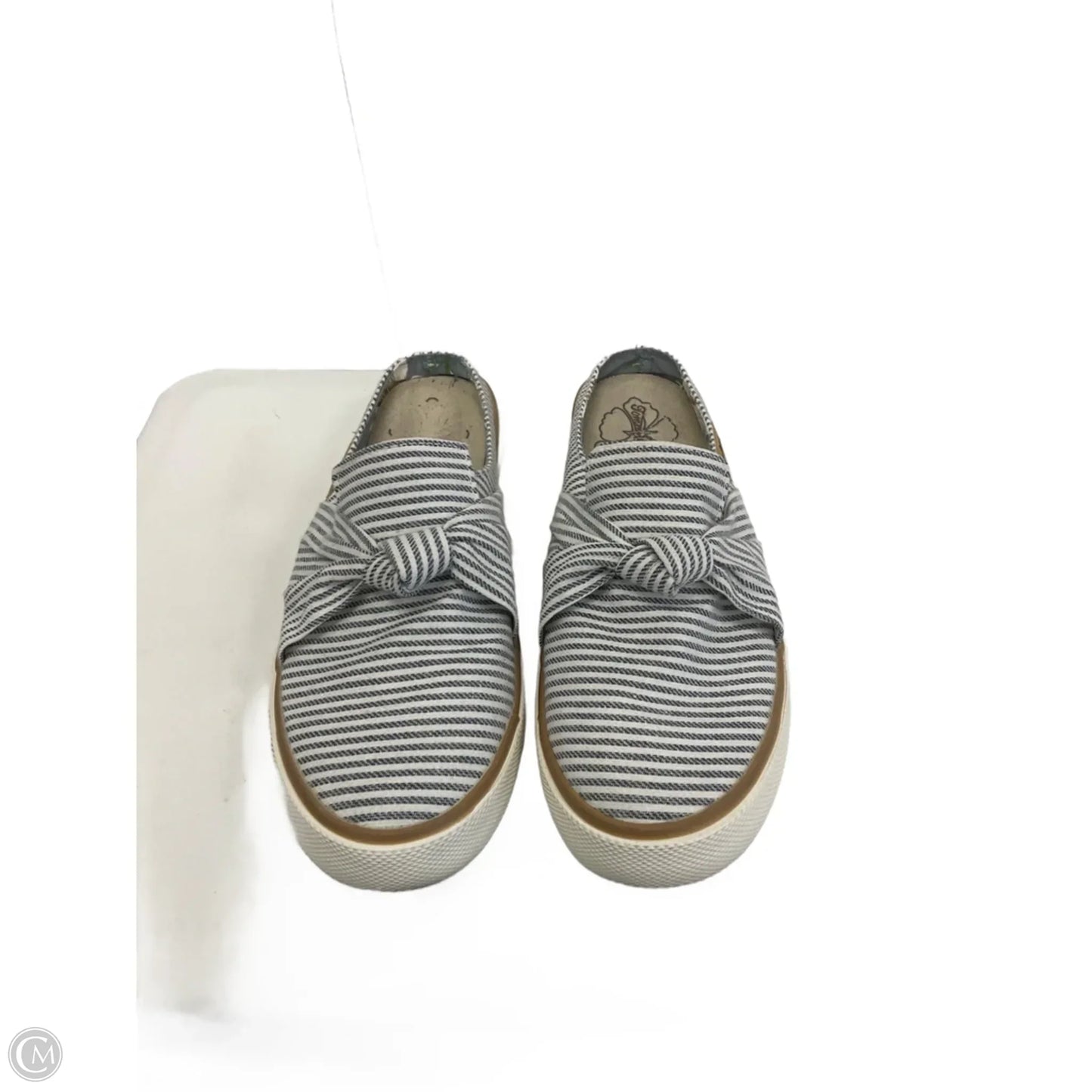 Sandals Flats By Tommy Bahama In Striped Pattern, Size: 8