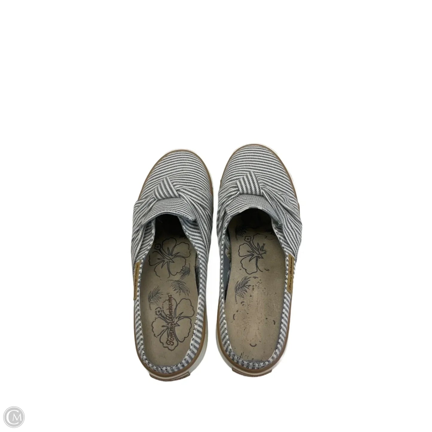 Sandals Flats By Tommy Bahama In Striped Pattern, Size: 8