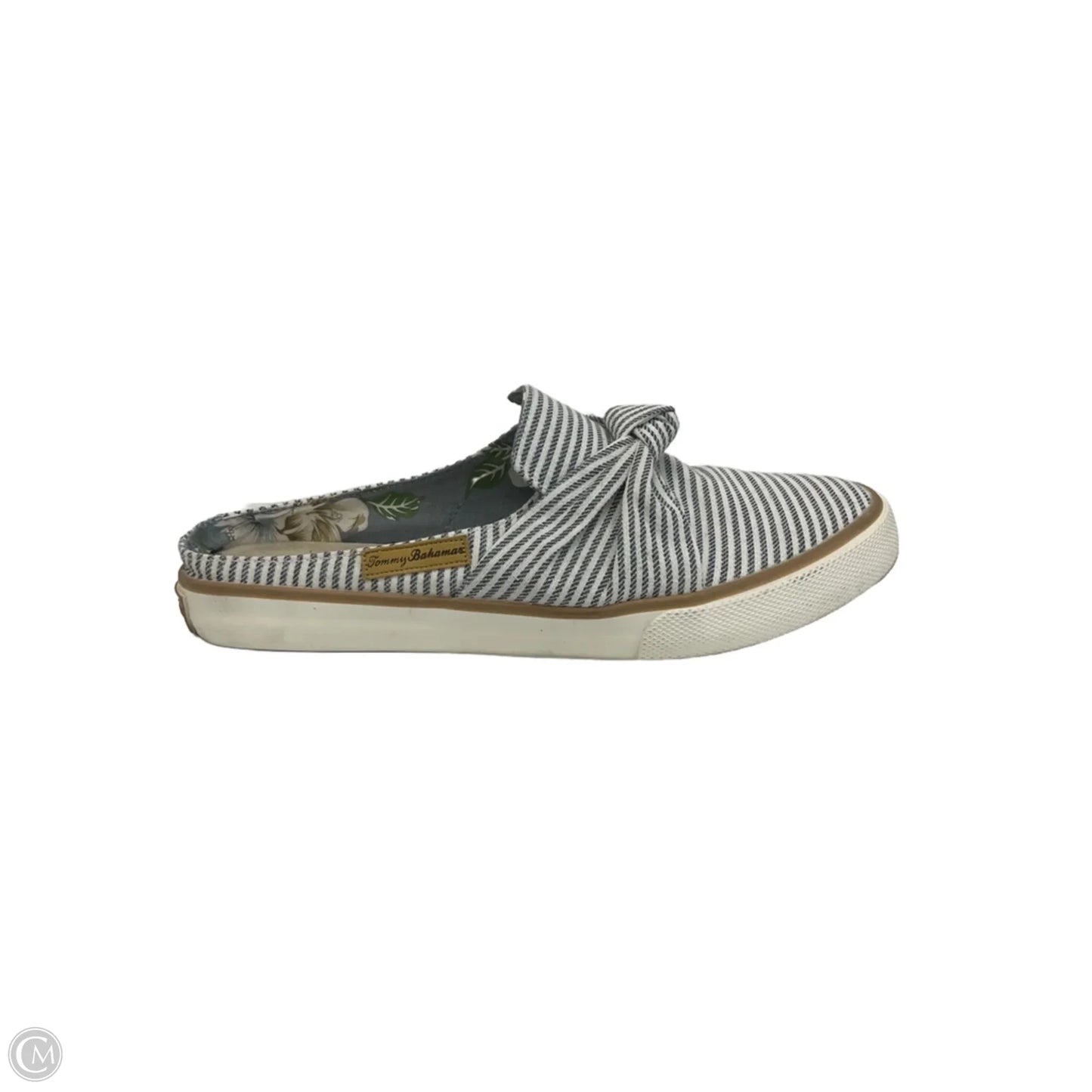 Sandals Flats By Tommy Bahama In Striped Pattern, Size: 8