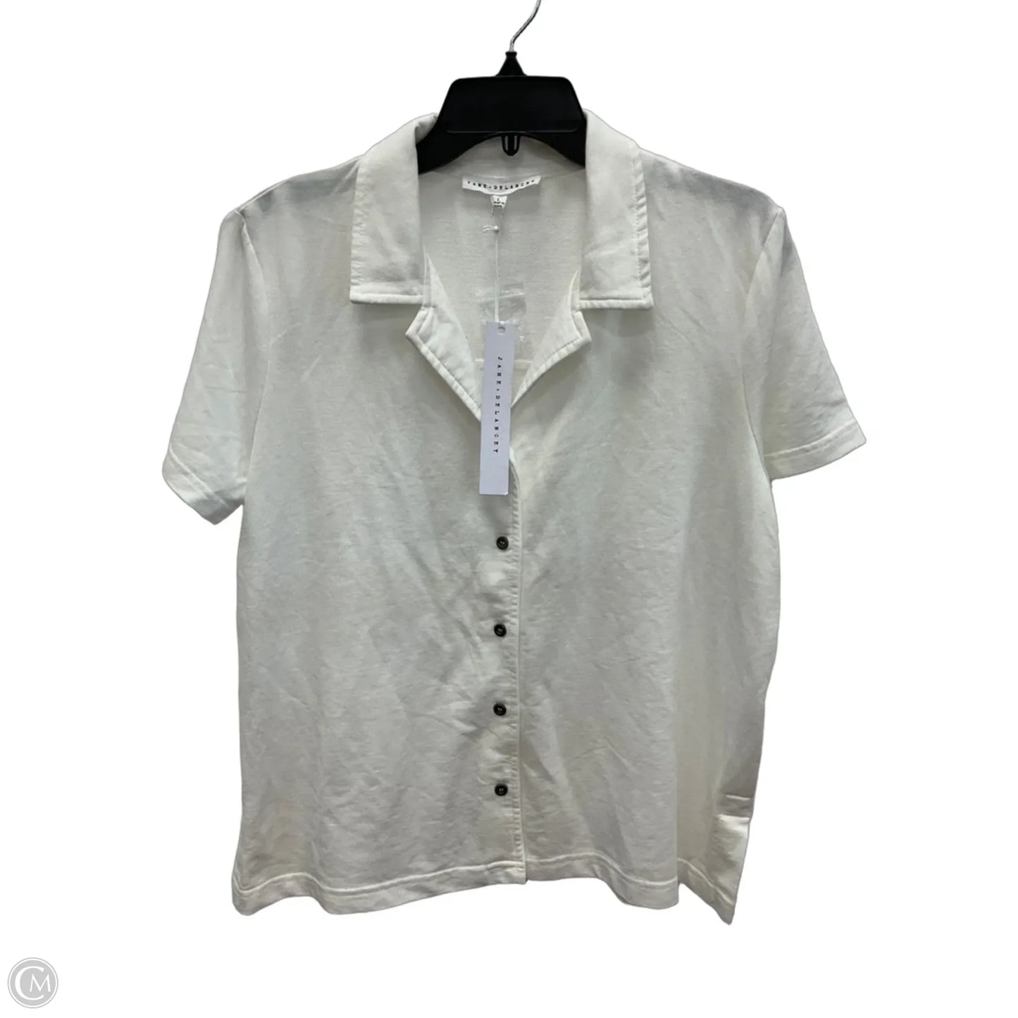 Top Short Sleeve By Jane And Delancey In White, Size: L