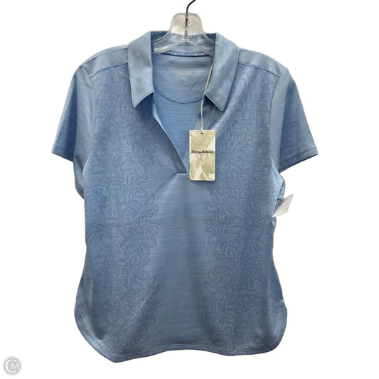 Top Short Sleeve By Tommy Bahama In Blue, Size: L