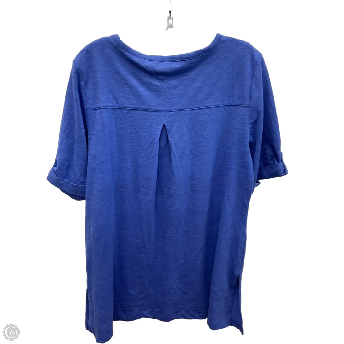 Top Short Sleeve By Chicos In Blue, Size: L
