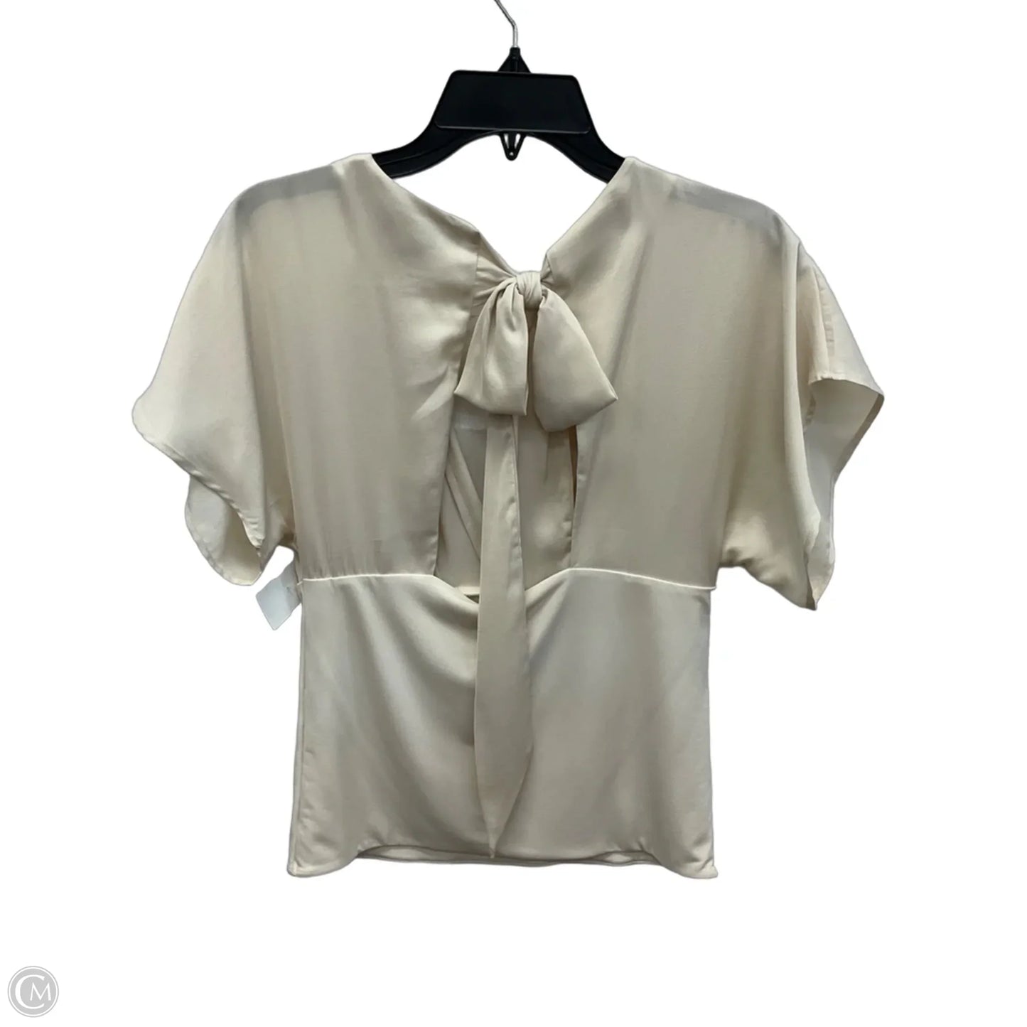 Top Short Sleeve By Banana Republic In Tan, Size: S