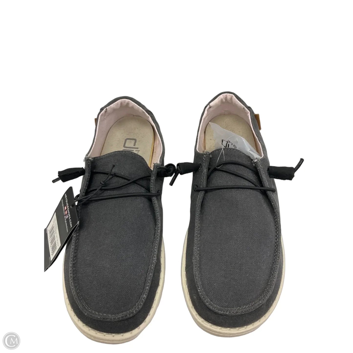 Shoes Flats By Hey Dude In Grey, Size: 9