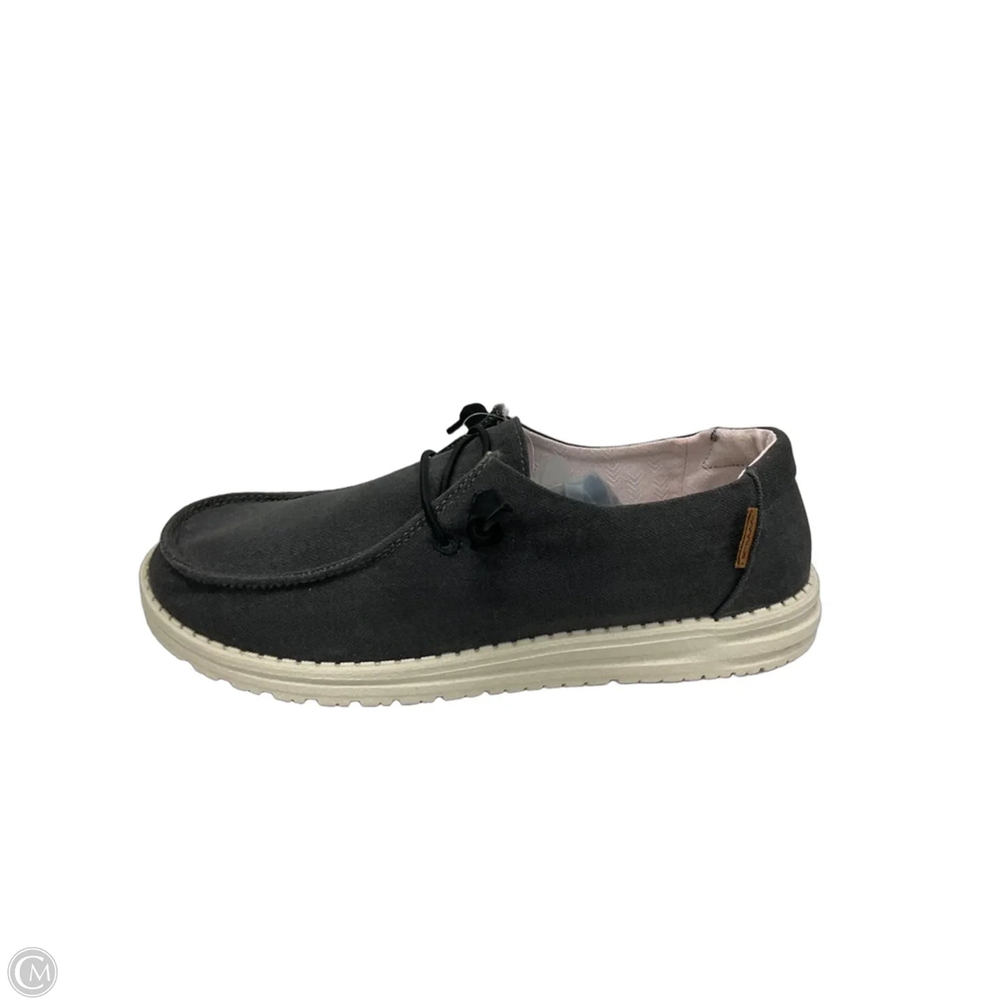 Shoes Flats By Hey Dude In Grey, Size: 9