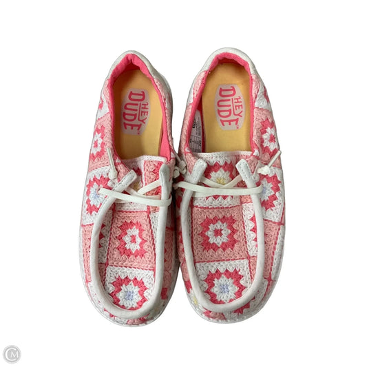 Shoes Sneakers By Hey Dude In Pink, Size: 6