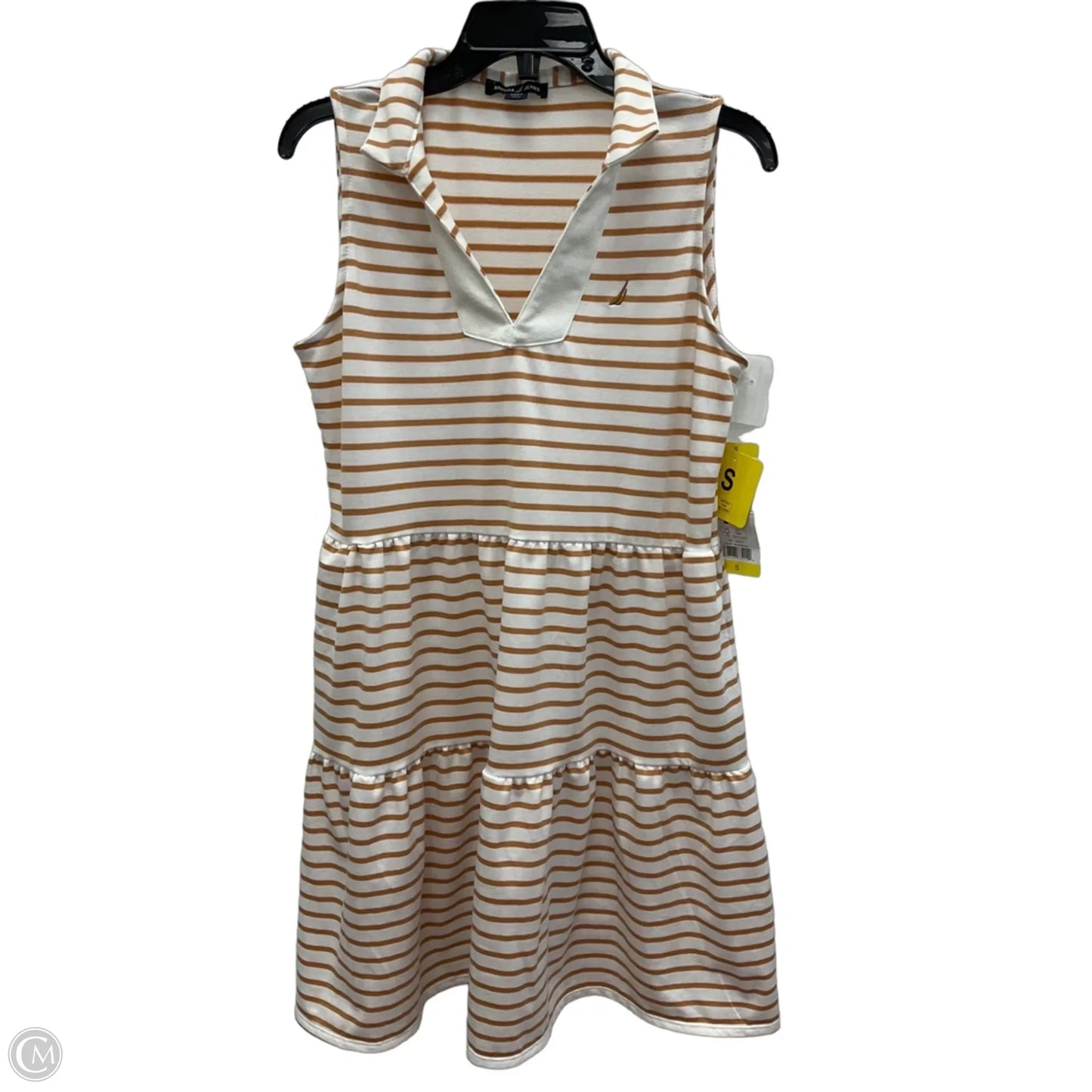 Dress Casual Midi By Nautica In Striped Pattern, Size: S
