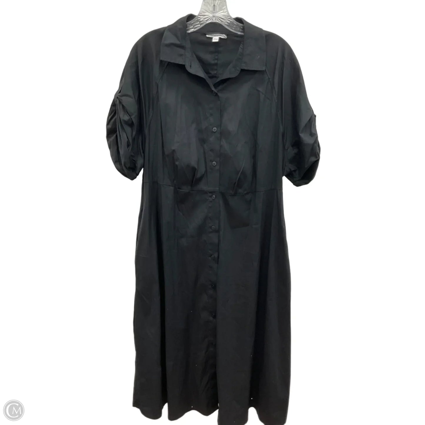 Dress Party Midi By Chicos In Black, Size: Xl