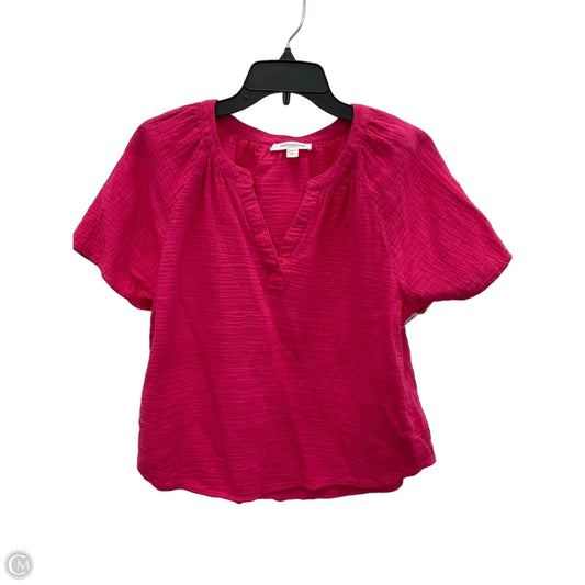 Top Short Sleeve By Beachlunchlounge In Pink, Size: S
