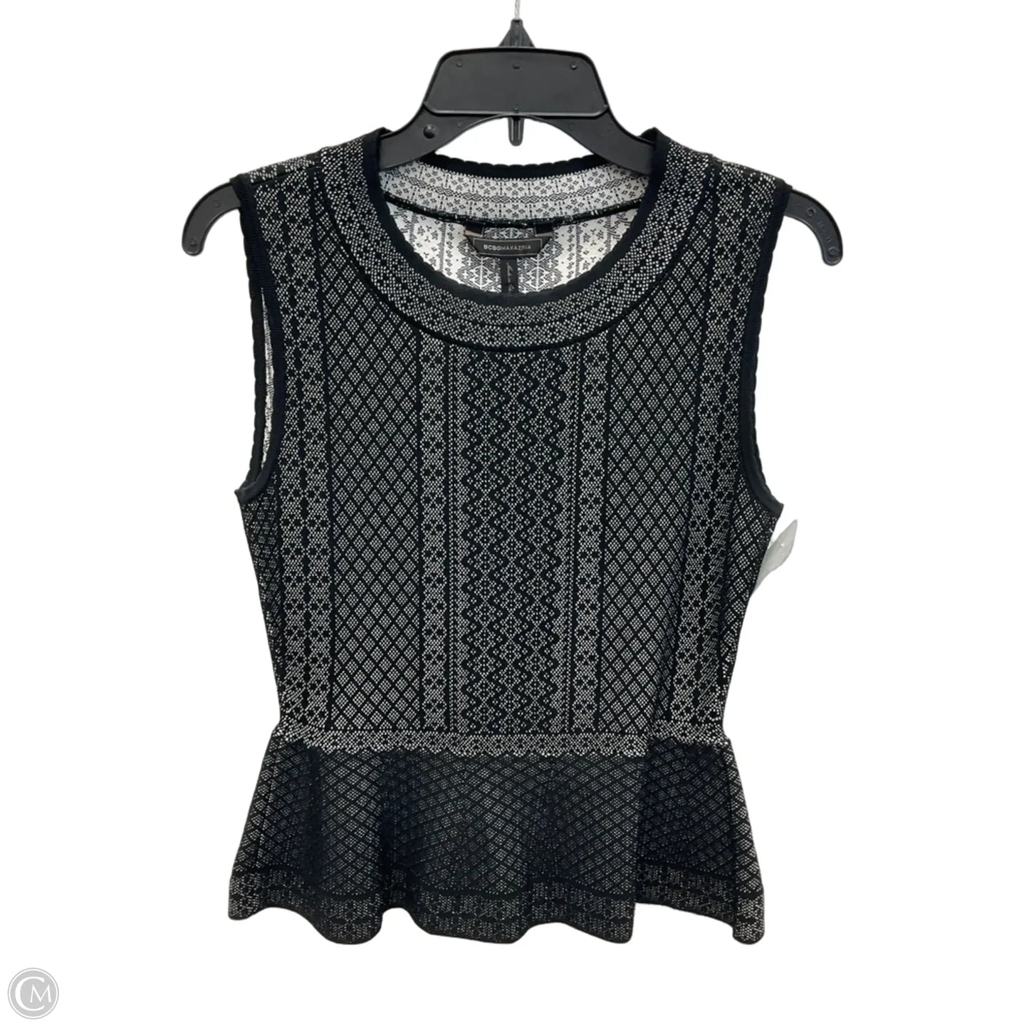 Top Sleeveless By Bcbgmaxazria In Black, Size: S