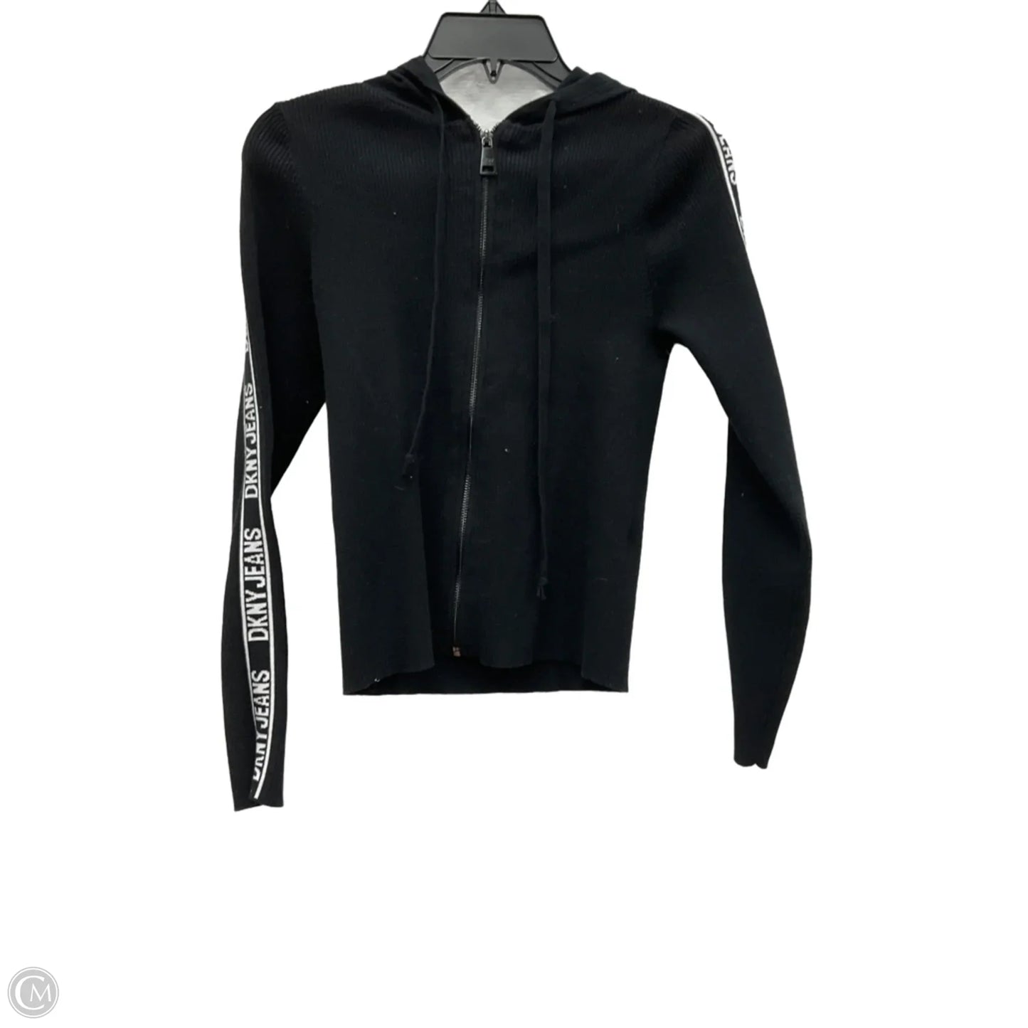 Athletic Jacket By Dkny In Black, Size: M