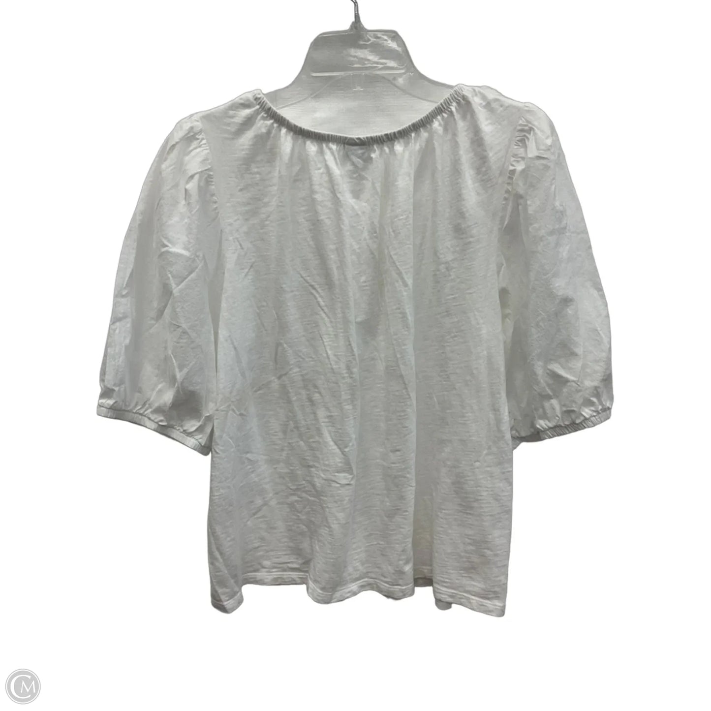 Top Short Sleeve By Old Navy In White, Size: L