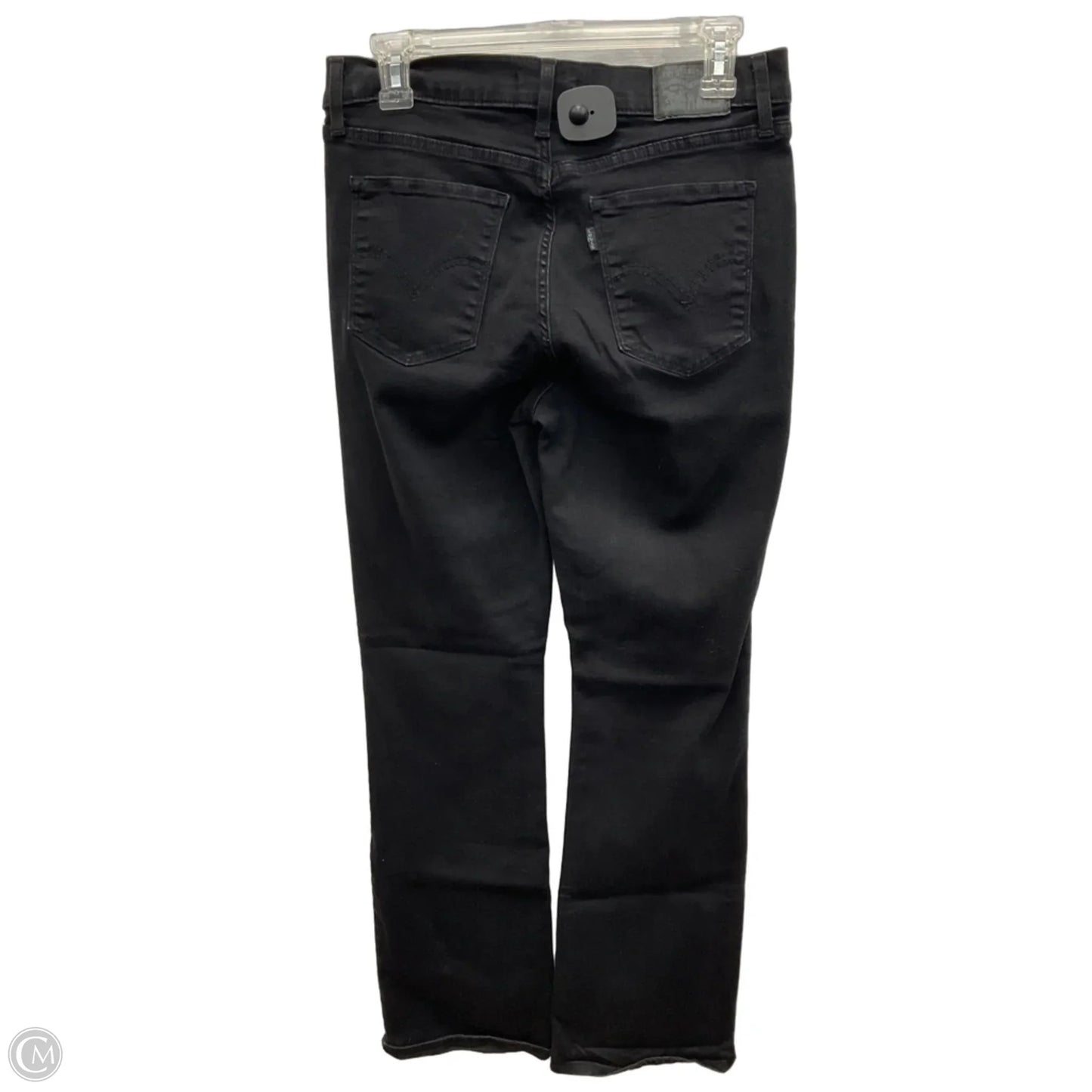Jeans Boot Cut By Levis In Black Denim, Size: 10