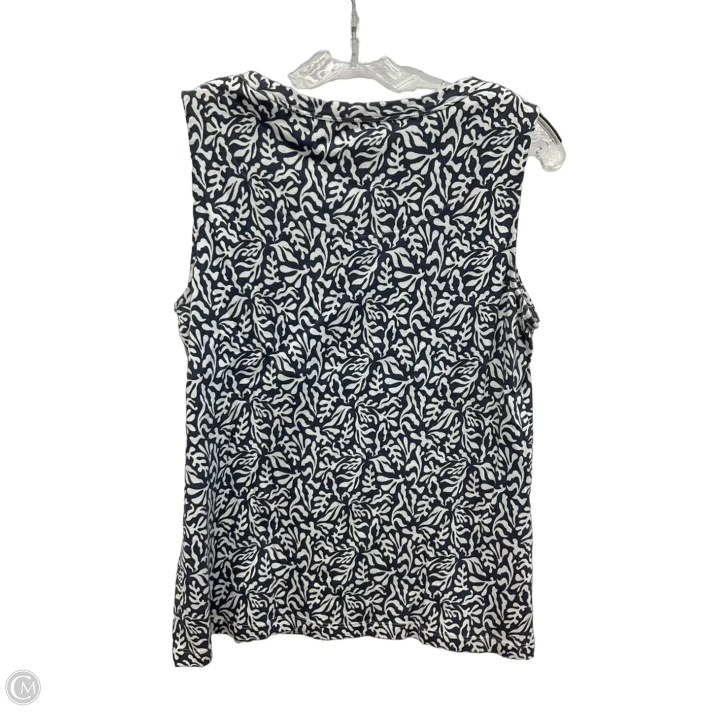 Top Sleeveless By Chicos In Grey, Size: M
