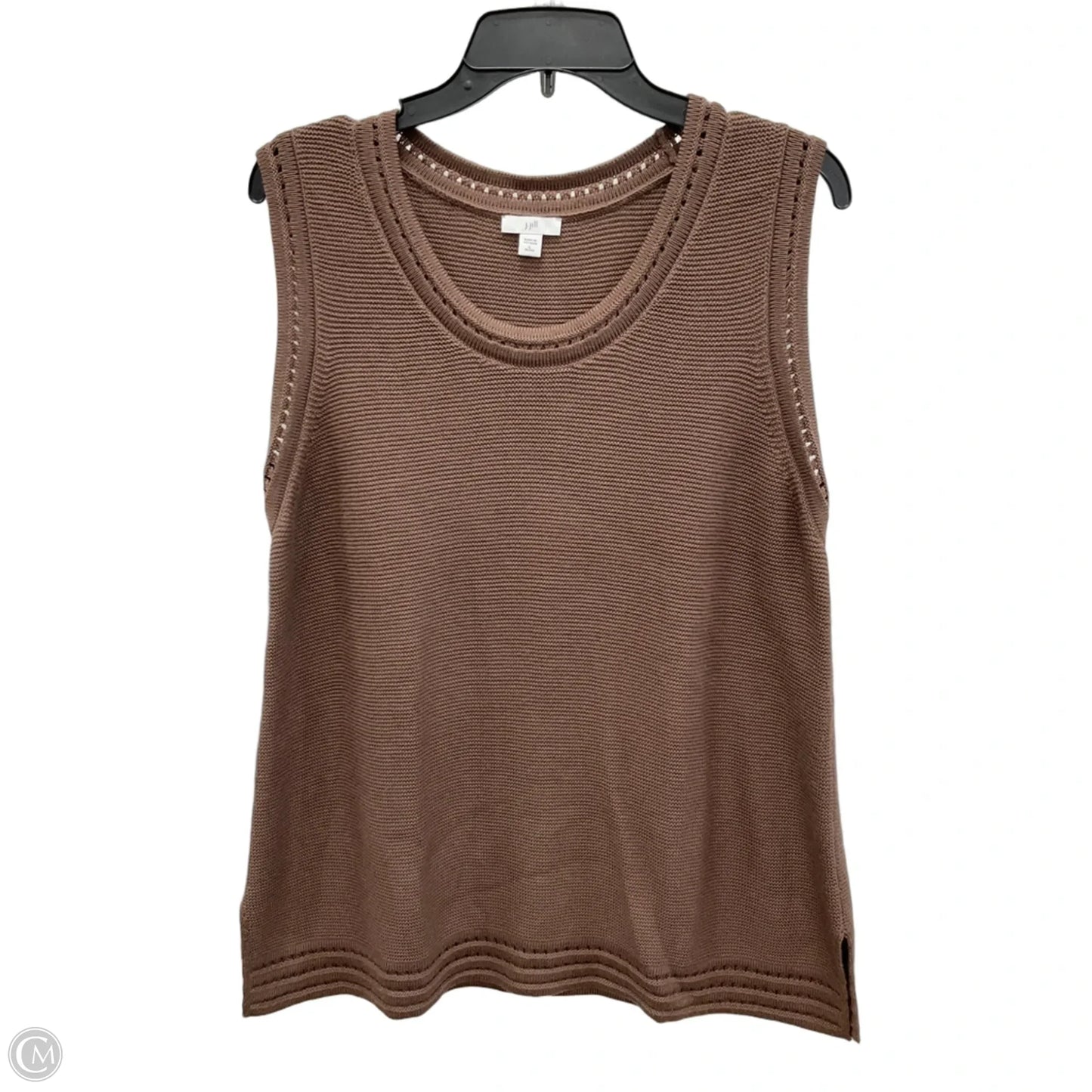 Top Sleeveless By J. Jill In Brown, Size: Lp