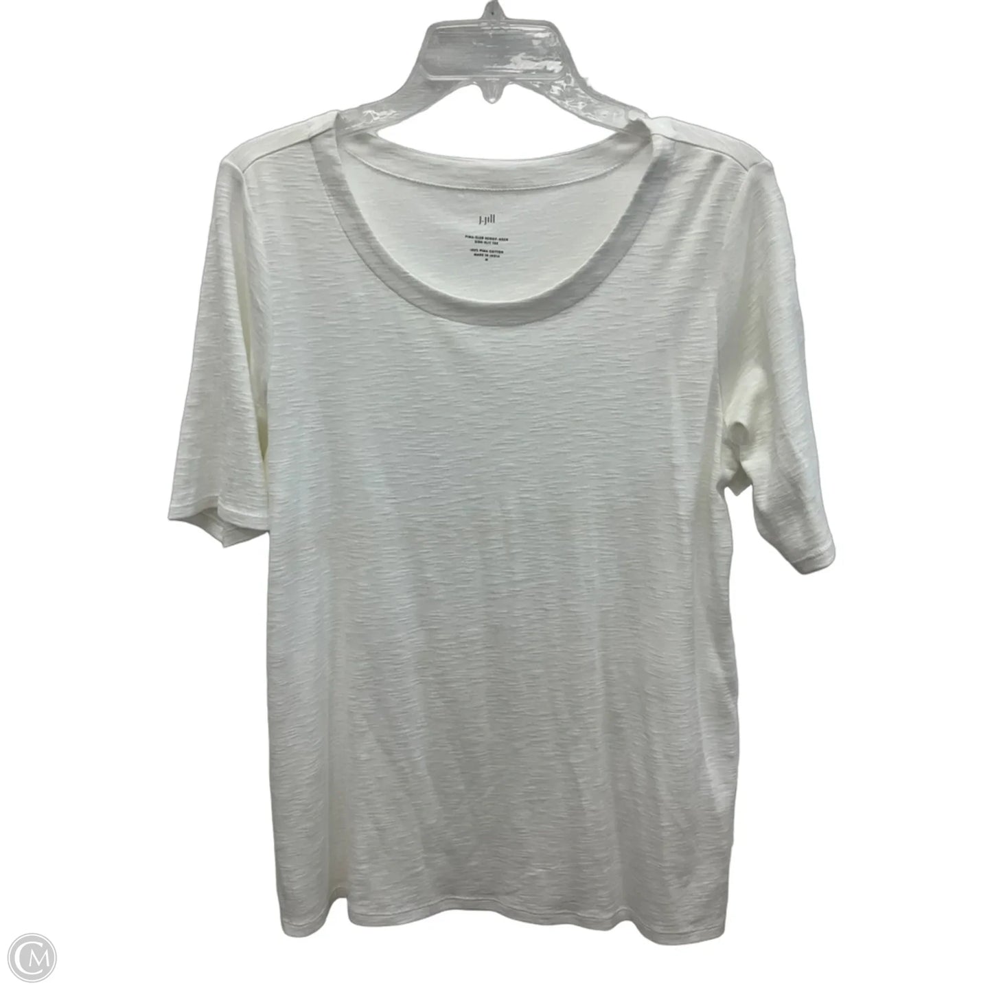 Top Short Sleeve By J. Jill In White, Size: M