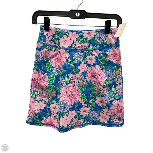 Skort Designer By Lilly Pulitzer In Floral Print, Size: Xxs