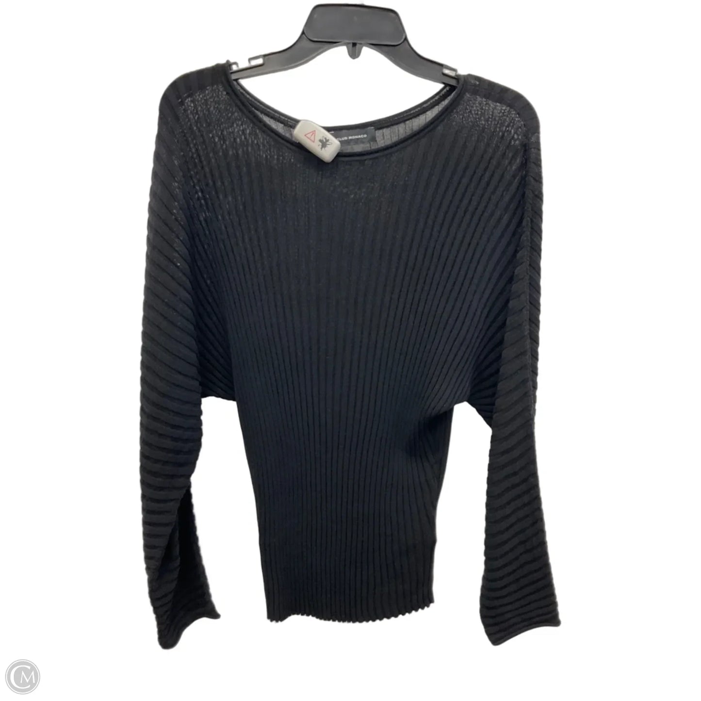 Top Long Sleeve By Club Monaco In Black, Size: M