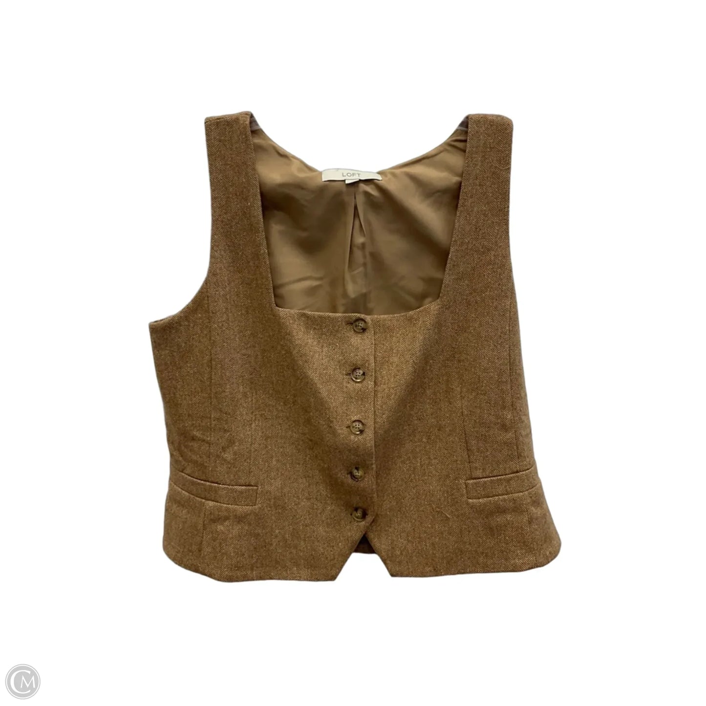 Vest Other By Loft In Tan, Size: L