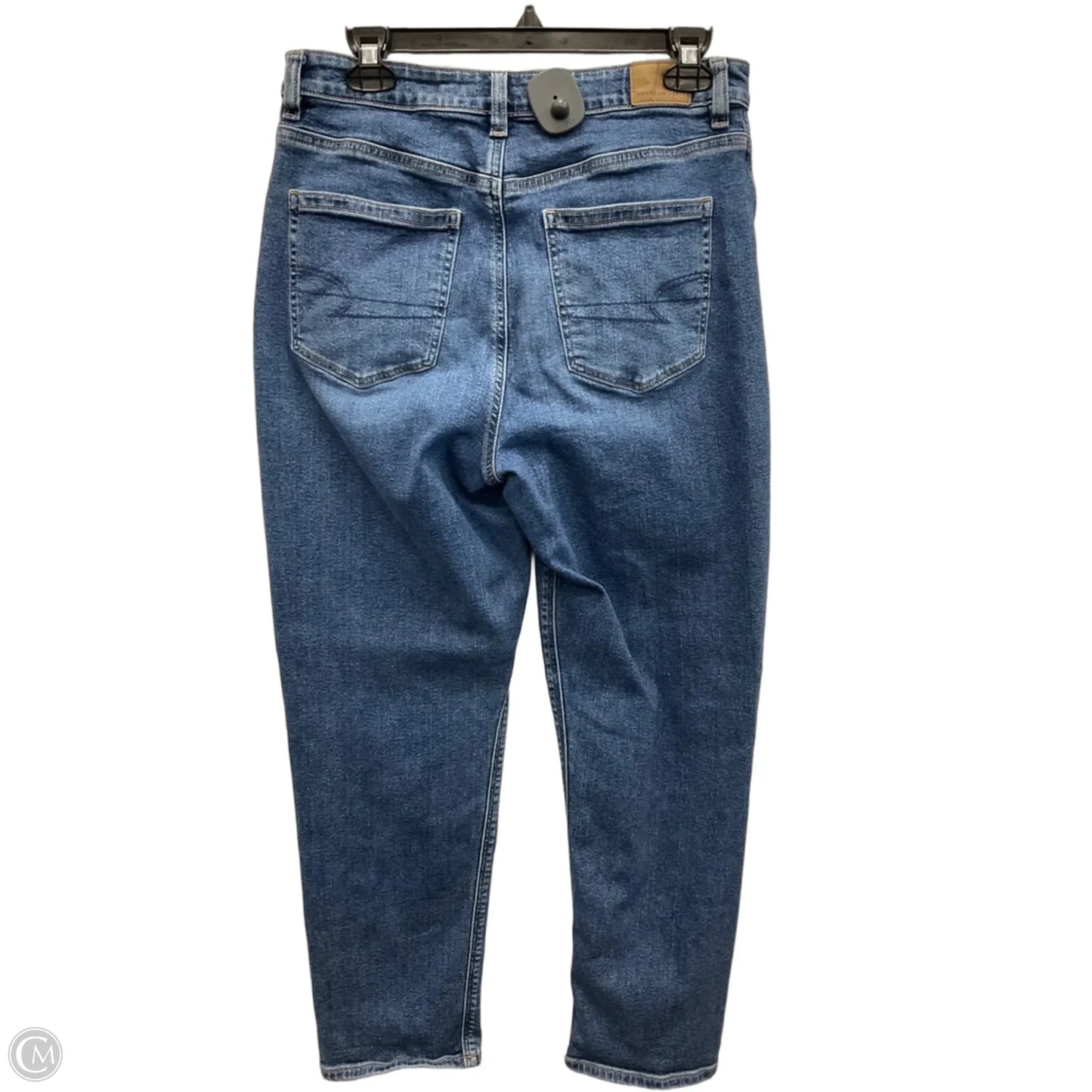 Jeans Wide Leg By American Eagle In Blue Denim, Size: 10