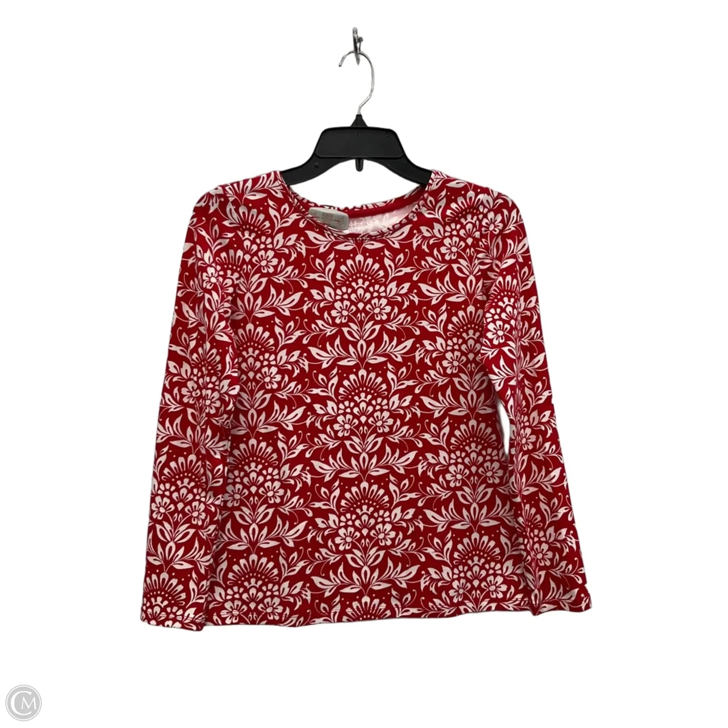 Top Long Sleeve By Talbots In Red, Size: Sp